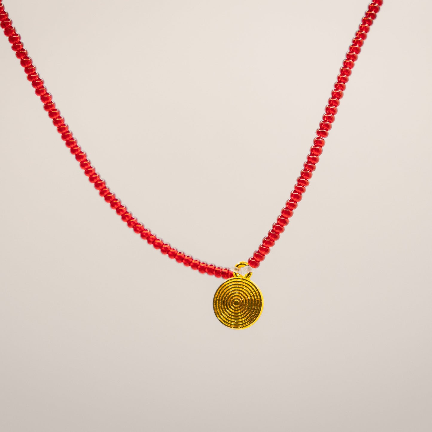 Red - Zuri Beaded Necklace
