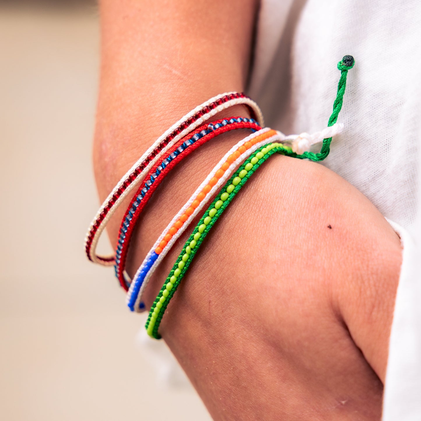 Blue and Orange - Zuri Beaded Bracelet