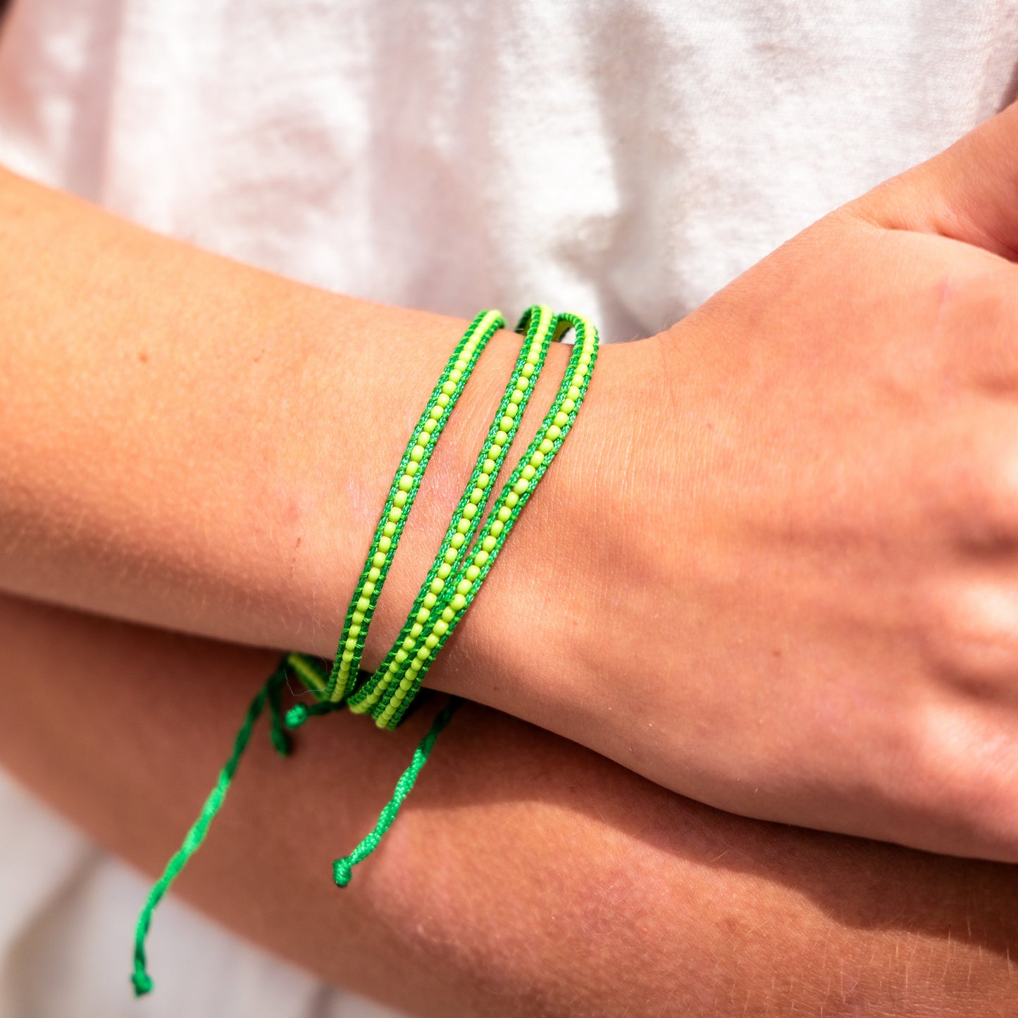 Green - Zuri Beaded Bracelet
