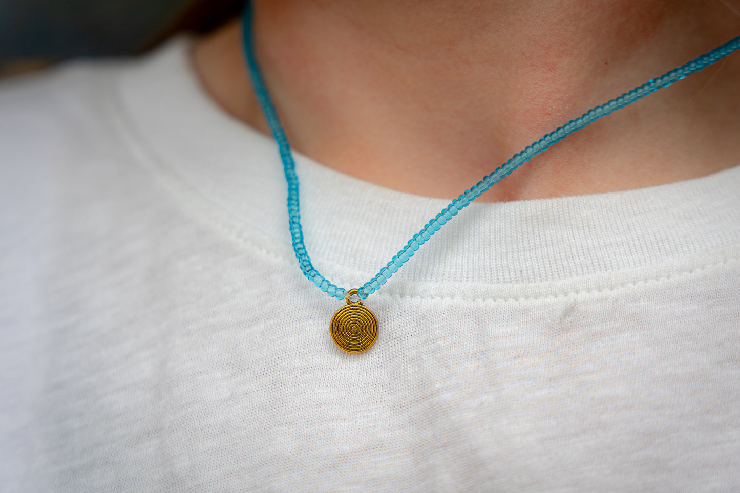 Blue - Zuri Beaded Necklace