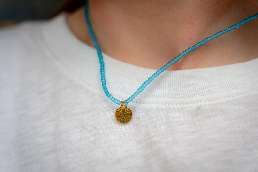 Blue - Zuri Beaded Necklace