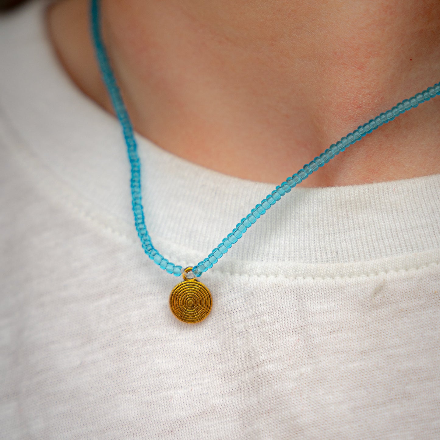 Blue - Zuri Beaded Necklace
