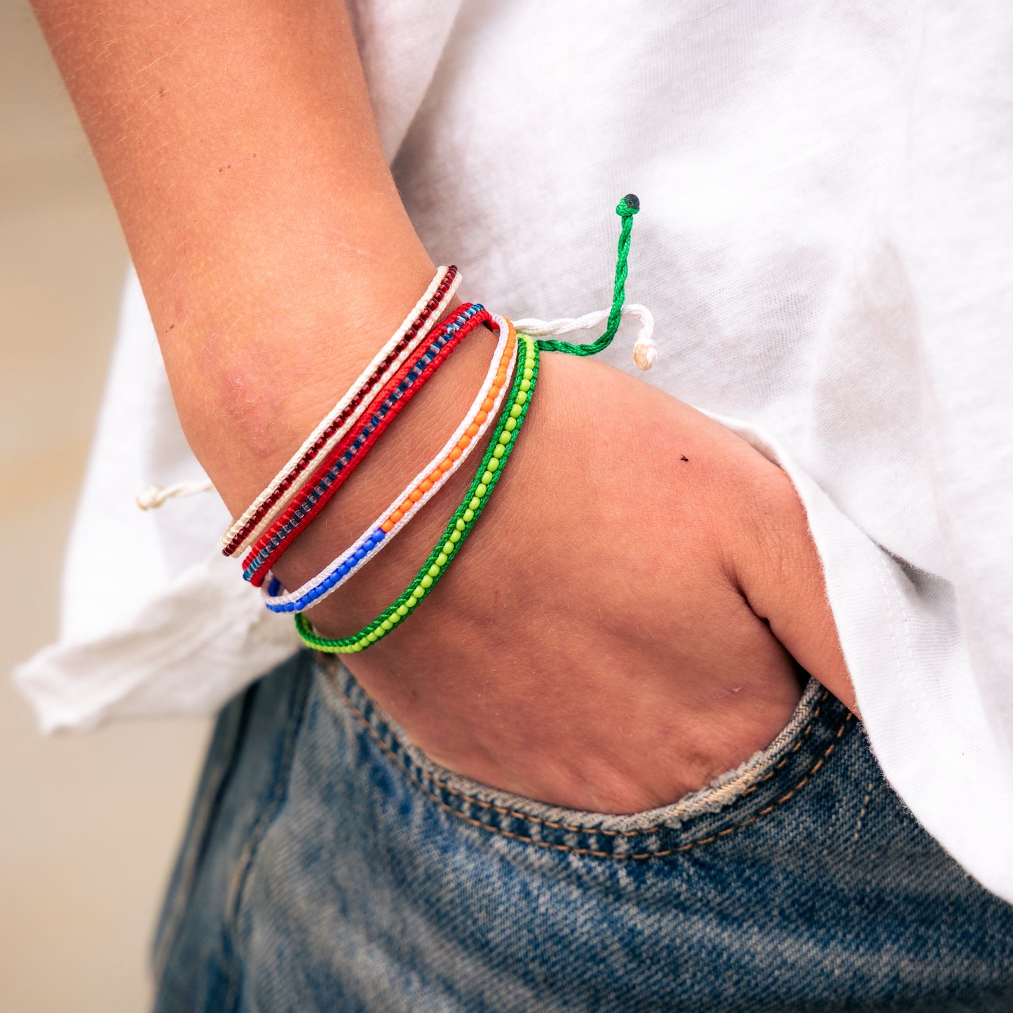 Green - Zuri Beaded Bracelet