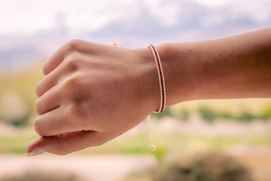 Maroon - Zuri Beaded Bracelet