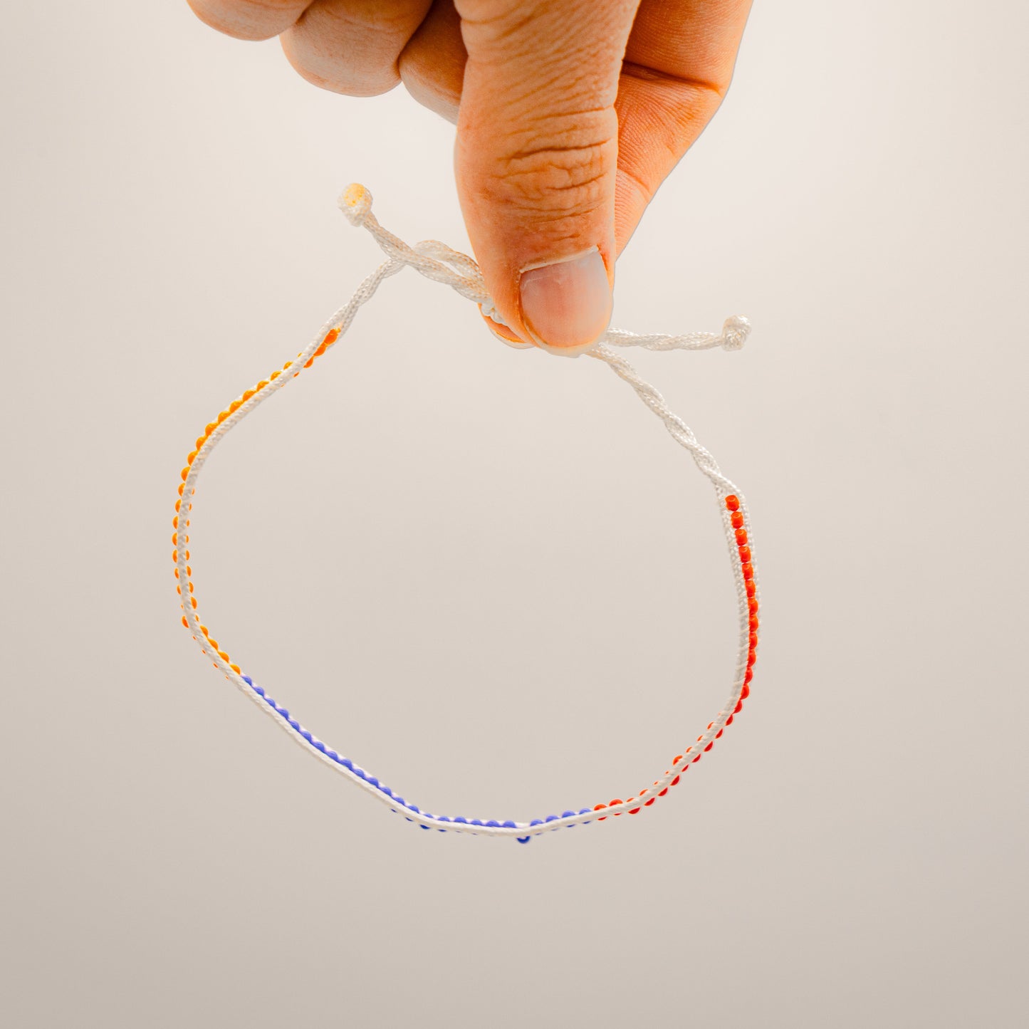 Blue and Orange - Zuri Beaded Bracelet